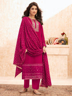 Myra Rani Emboidered Georgette Pant Style Suit