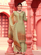 Myra Pista Digital Print French Crepe Palazzo Suit