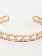 NVR Men's Rose Gold Metal Cuff Bracelet - Distacart