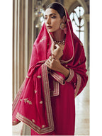 Myra Rani Premium Silk Embroidered Pant Style Suit
