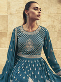 Myra Firozi Real Georgette Gharara Style Embroidered Suit