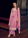 Myra Dusty Pink Premium Silk Embroidered Suit