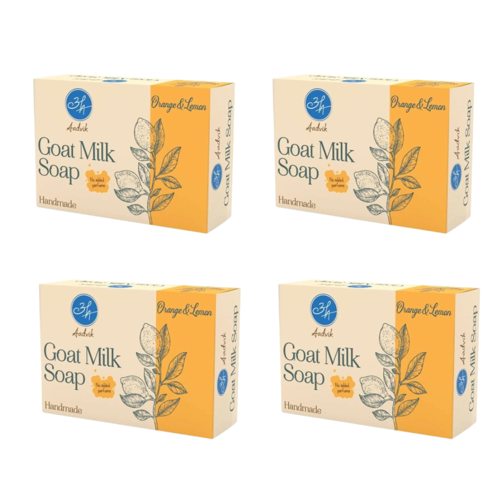Aadvik Goat Milk Soap - Orange & Lemon