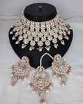 Jewel City Luxurious Silver-Plated Bridal Jewelry Set with White Accents