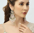 Jewel City Luxurious Rose Quartz Chandelier Earrings - Vintage-Inspired Statement Jewelry - Distacart