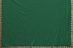 Vamika Goergette Silk Thread Work Green Bollywood Style Saree