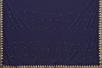 Vamika Goergette Silk Thread Work Navy Bollywood Style Saree