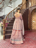 All Season Designer Grey Brown Pure Maslin Gown - Anbazaar - Distacart