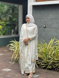 Lehenga Mart Sequence Embroidery Top And Palazzo With Dupatta Set-White - Distacart