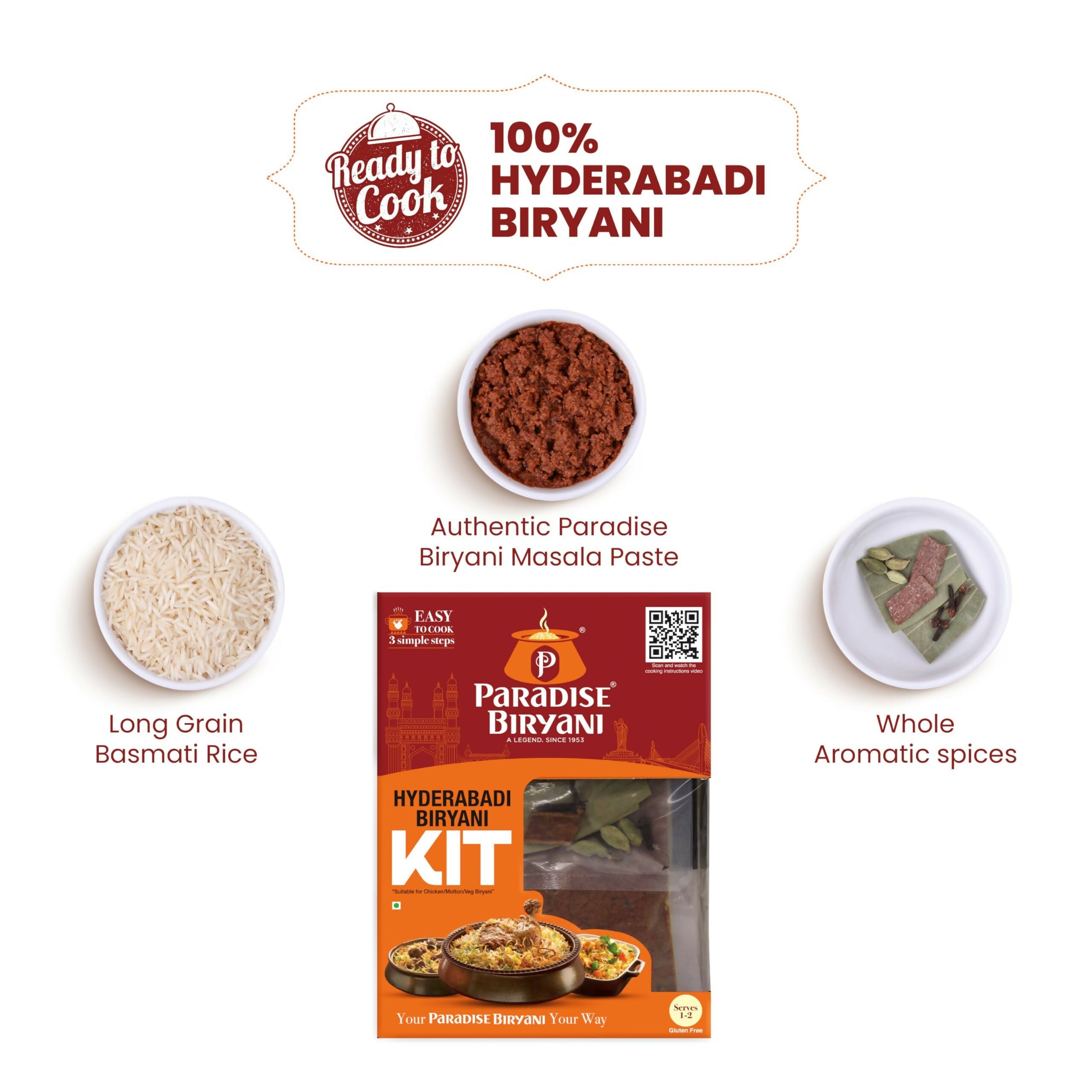 Paradise Hyderabadi Biryani Kit - Distacart