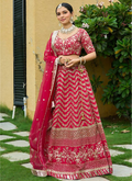 Lehenga Mart Designer Wedding Lehenga Choli For Women - Red