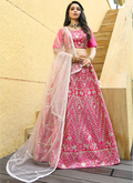 Lehenga Mart Designer Wedding Lehenga Choli For Women - Pink
