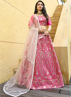 Lehenga Mart Designer Wedding Lehenga Choli For Women - Pink