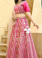 Lehenga Mart Designer Wedding Lehenga Choli For Women - Pink