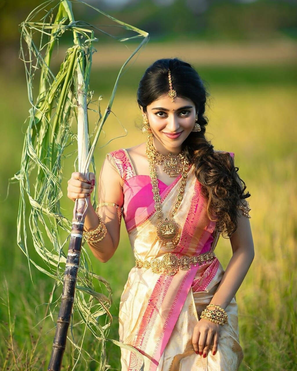 DEIANA'S Beautiful Designer Golden zari Soft Lichi Silk Saree - White