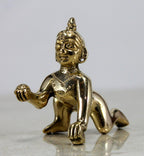 StonKraft Brass Laddoo Gopal Baby Krishna Murti Idol