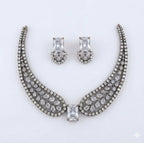 Jewel City White American Diamond Necklace Set