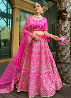 Lehenga Mart Designer Wedding Lehenga Choli For Women - Pink