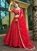 Lehenga Mart Designer Wedding Lehenga Choli For Women - Red