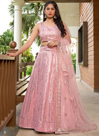 Lehenga Mart Designer Wedding Lehenga Choli For Women - Baby Pink
