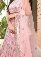 Lehenga Mart Designer Wedding Lehenga Choli For Women - Baby Pink