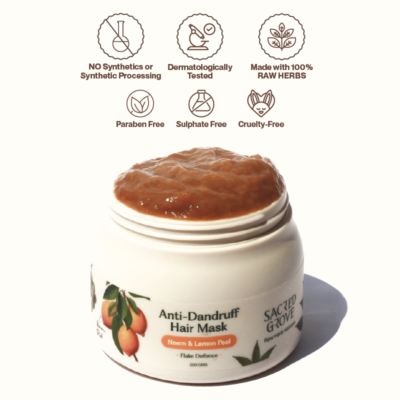 Sacred Grove Neem Leaves & Lemon Peel Anti-Dandruff Hair Mask