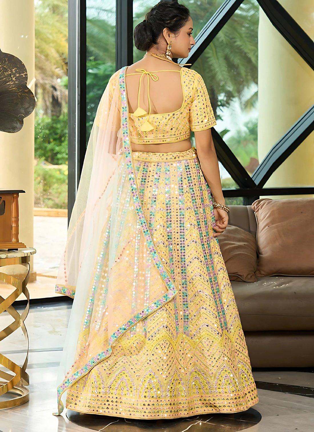 Lehenga Mart Designer Wedding Lehenga Choli For Women - Yellow