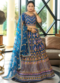 Lehenga Mart Designer Wedding Lehenga Choli For Women - Blue