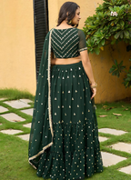 Lehenga Mart Designer Wedding Lehenga Choli For Women - Green