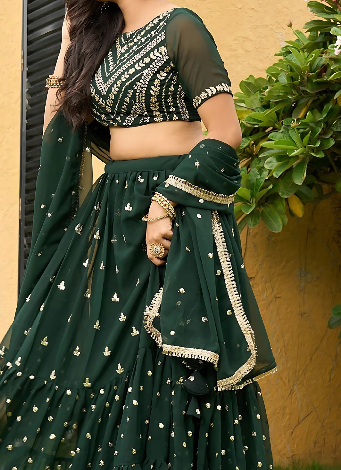 Lehenga Mart Designer Wedding Lehenga Choli For Women - Green