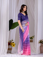 Aastha Fashion Multi Monsoon Printed Saree - Distacart