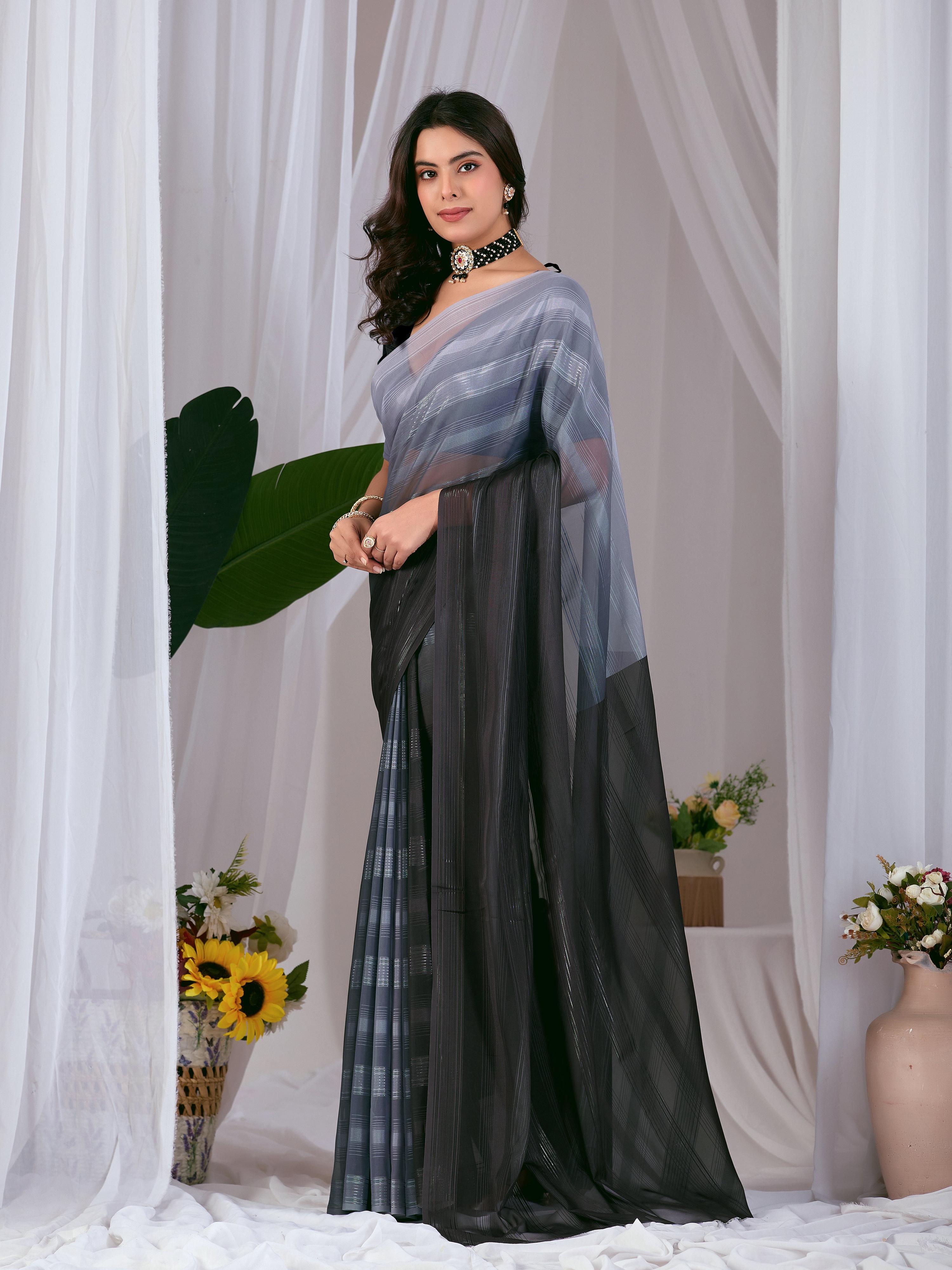 Aastha Fashion Multi Monsoon Printed Saree - Distacart