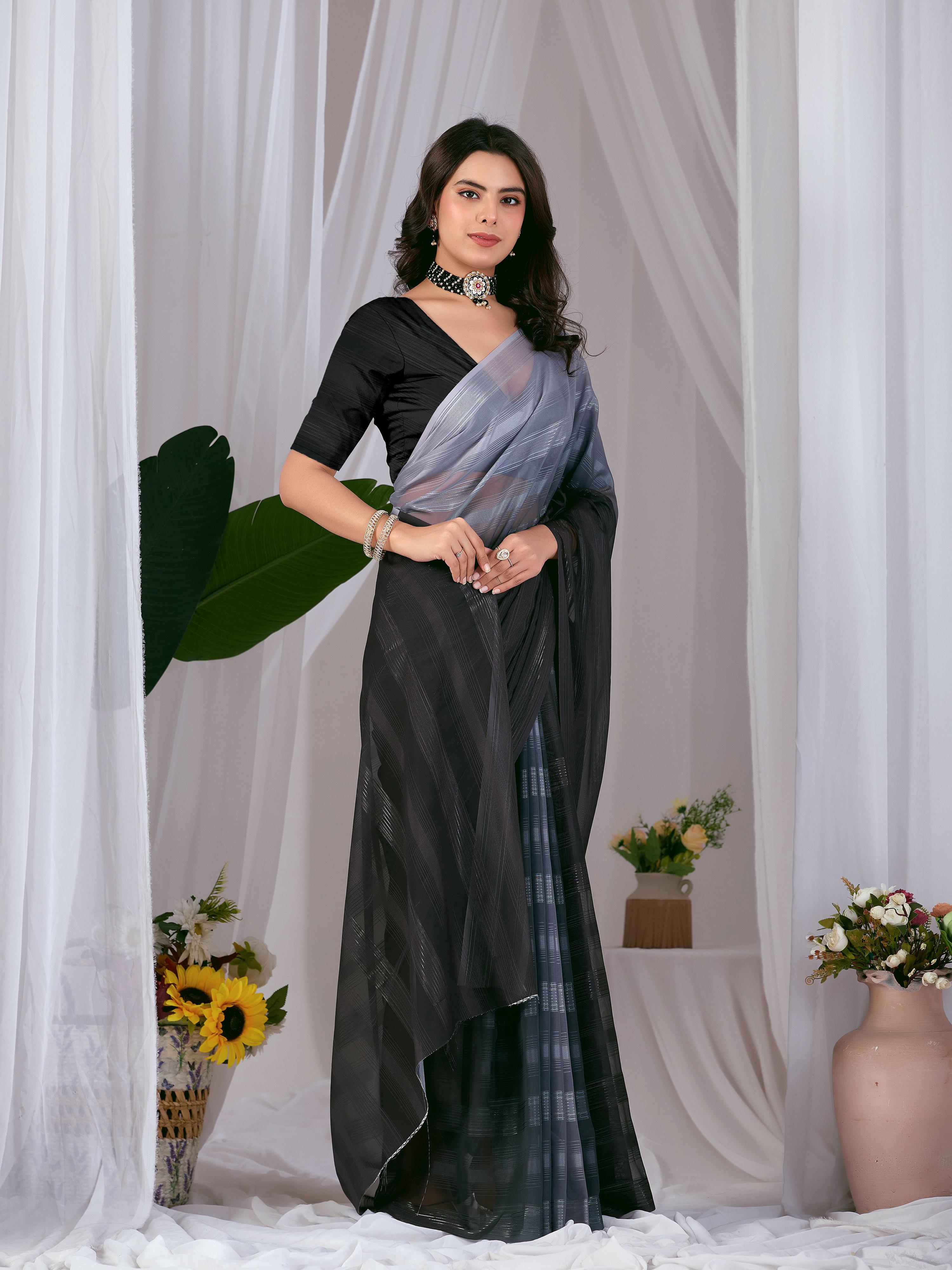 Aastha Fashion Multi Monsoon Printed Saree - Distacart