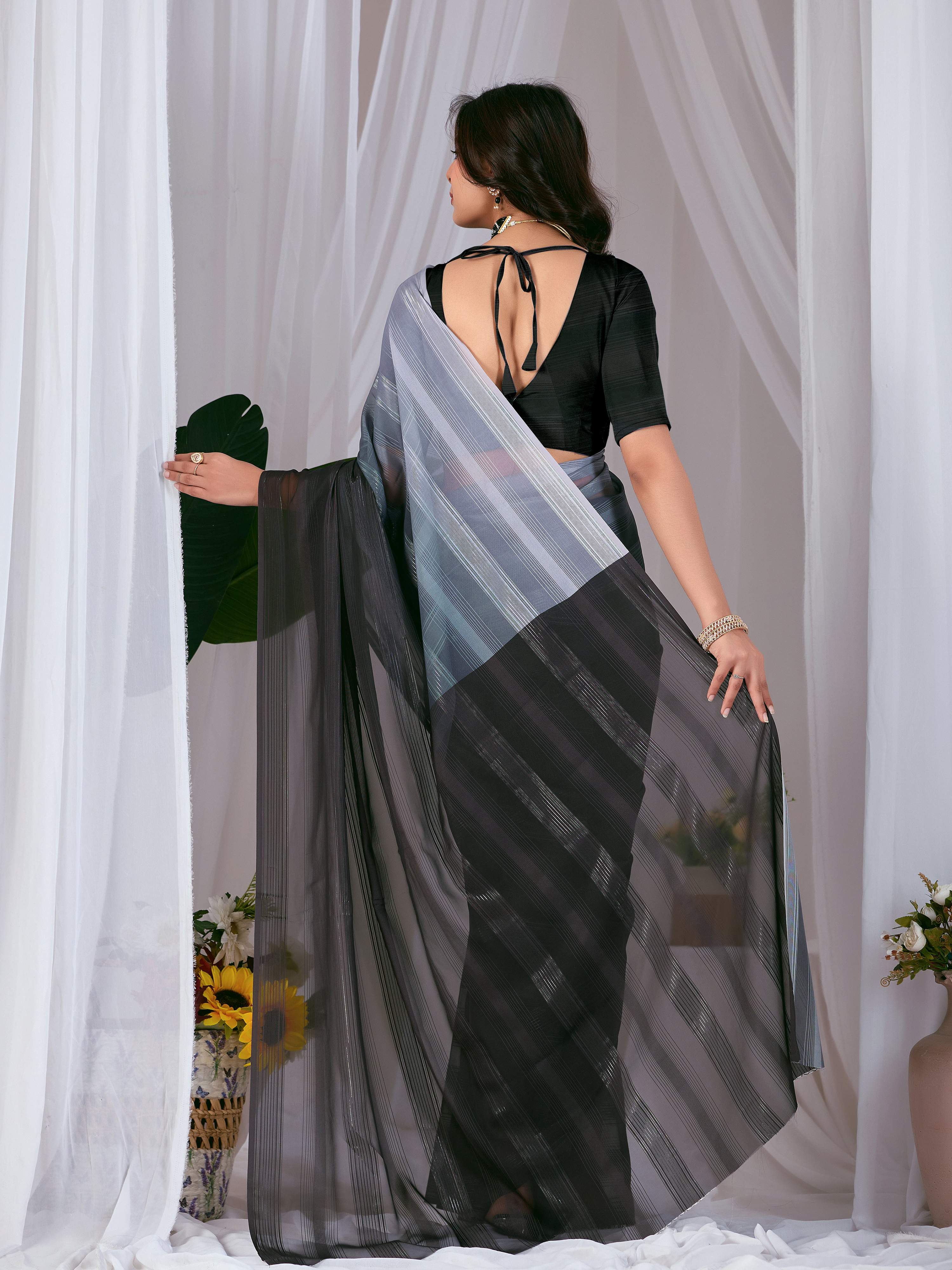 Aastha Fashion Multi Monsoon Printed Saree - Distacart