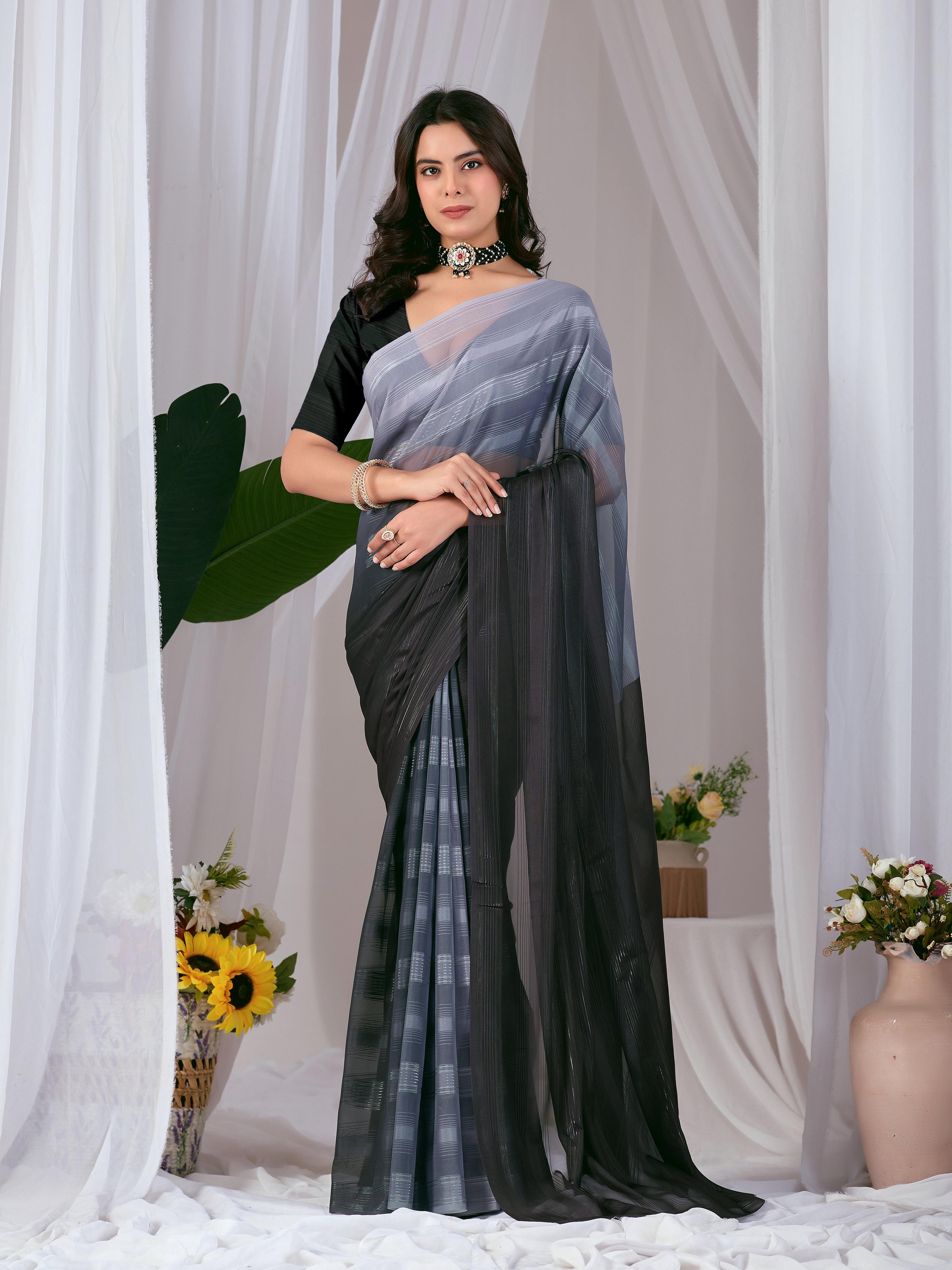 Aastha Fashion Multi Monsoon Printed Saree - Distacart