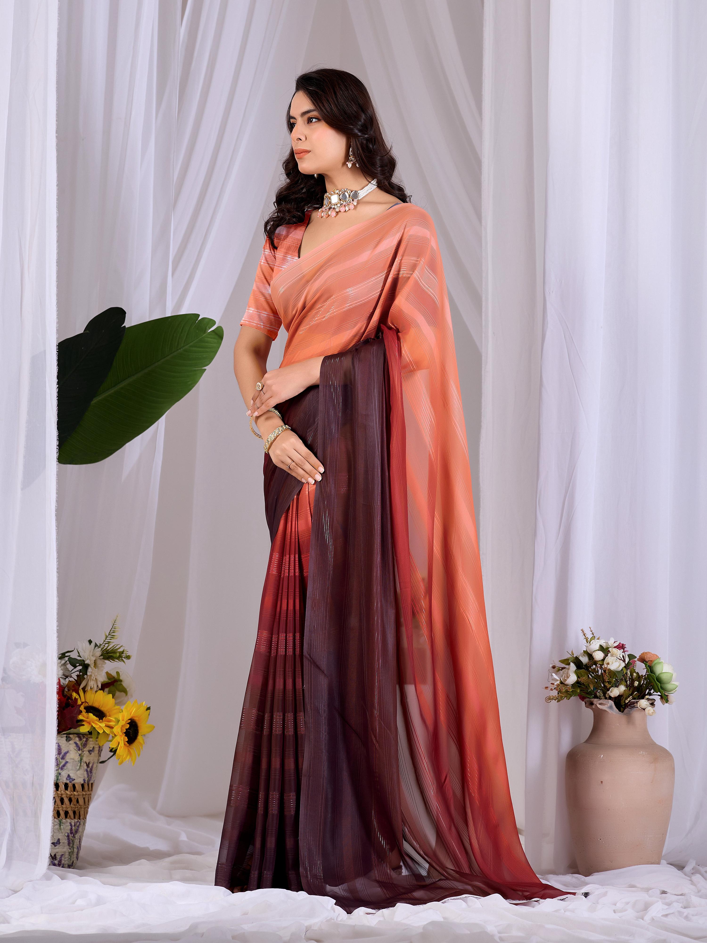 Aastha Fashion Multi Monsoon Printed Saree - Distacart