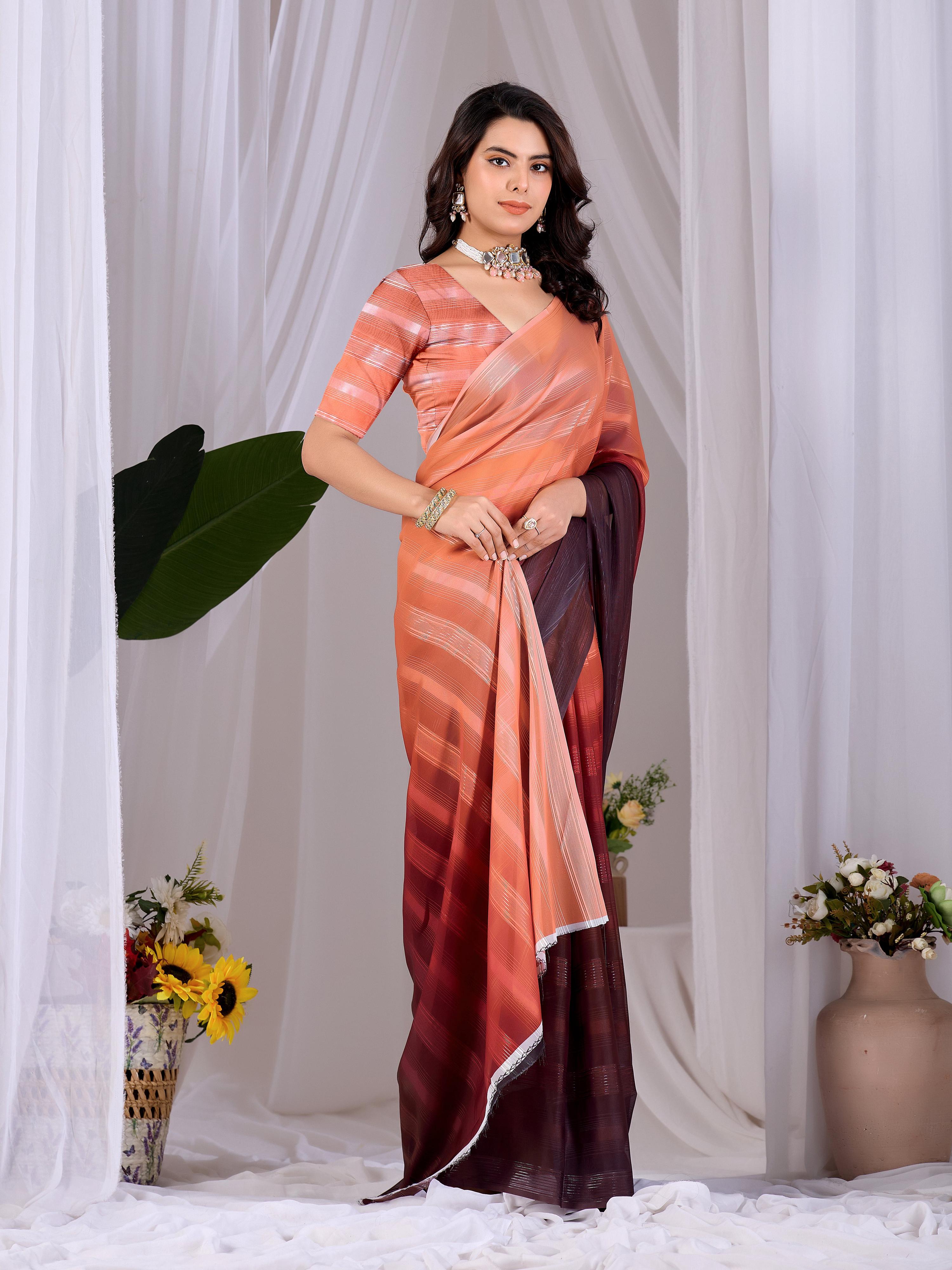 Aastha Fashion Multi Monsoon Printed Saree - Distacart