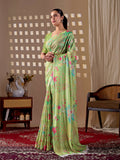 Aastha Fashion Pista Monsoon Printed Saree - Distacart