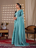 Aastha Fashion See Green Monsoon Printed Saree - Distacart