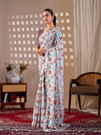 Aastha Fashion Multi Monsoon Printed Saree - Distacart