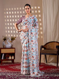 Aastha Fashion Multi Monsoon Printed Saree - Distacart