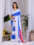 Aastha Fashion Multi Soft Satin Georgette Printed Saree - Distacart