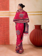 Aastha Fashion Rani Pure Silk Handloom Weaving Saree - Distacart