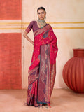 Aastha Fashion Rani Pure Silk Handloom Weaving Saree - Distacart