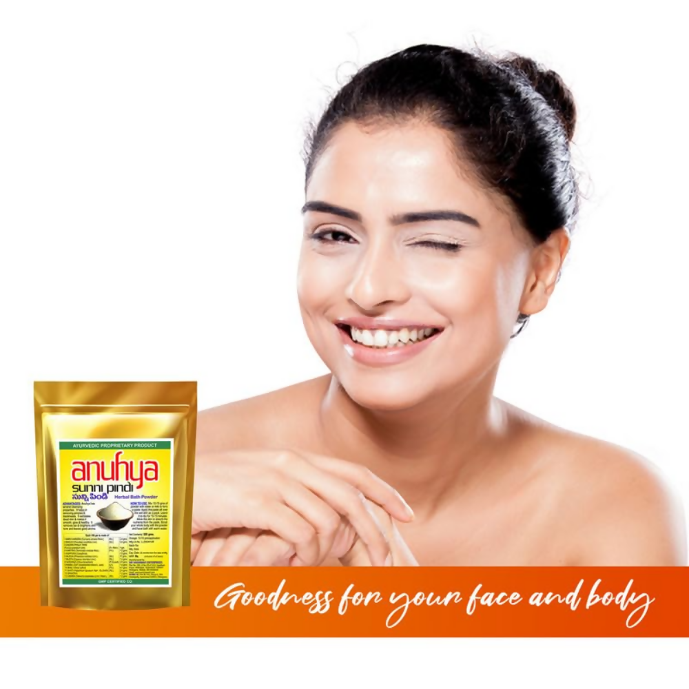 Anuhya Herbal Bath Natural Sunnipindi Powder