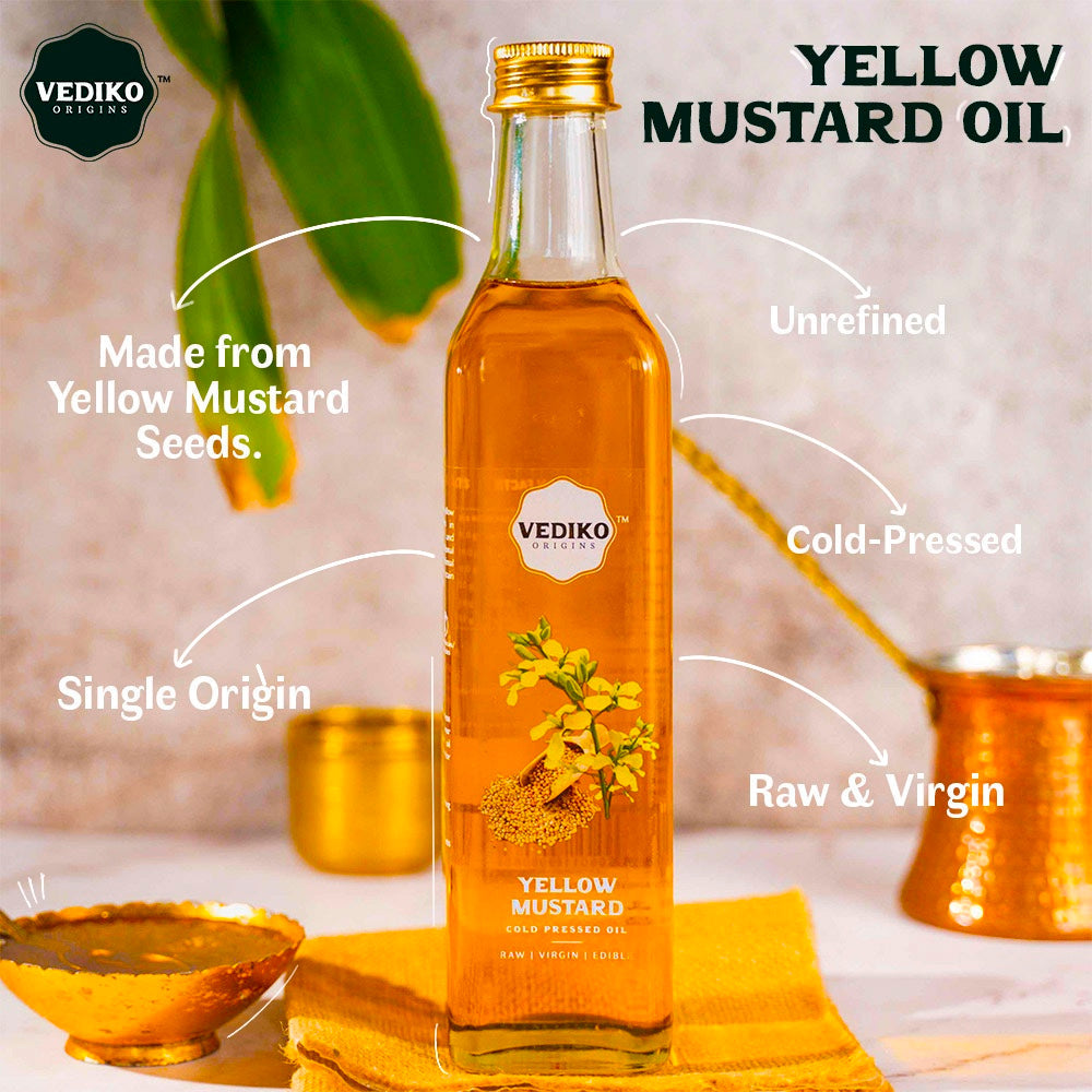 Vediko Origins Yellow Mustard Oil - Distacart