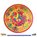 Stickerbazaar Micro Golden Embossing Rangoli Stickers - Distacart