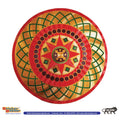 Stickerbazaar Micro Golden Embossing Rangoli Stickers - Distacart