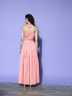 Ahalyaa Embellished Top with Skirt