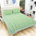 Hand Block Printed Jaipuri Double 90x108 Inches Bedsheet/Bedspread with 2 Pillow Covers
